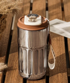 Smart Digital Thermal Bottle – 450ml Insulated Stainless Steel Travel Mug